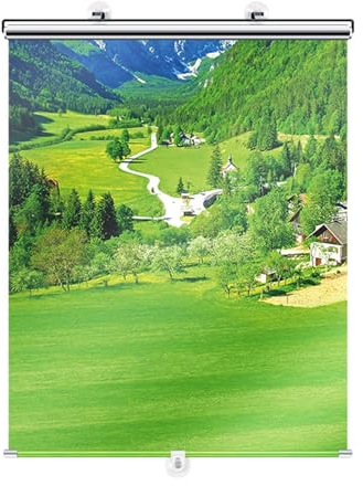 Agashi Saugnapf-Rollos, 68 X 125 Cm, Einziehbare Verdunkelungsrollos, Sonnenschutz-Isolierungs-Schattenvorhang, Für Küche, Büro, Auto