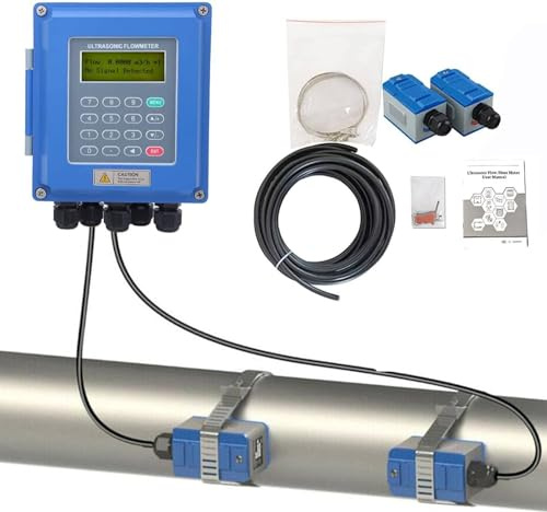 GTANND Misuratore di Portata ad ultrasuoni TUF-2000B-TM-1 Trasduttore DN50-700mm Misuratore di Portata per liquidi ad ultrasuoni Misuratore di Portata per Acqua a Parete