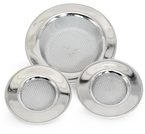 BEYLAB 3 Stück Siebe für Duftlampen Edelstahlsieb Räuchersieb für Räucherstövchen mit sieb Ø 11 cm und 7,5 cm