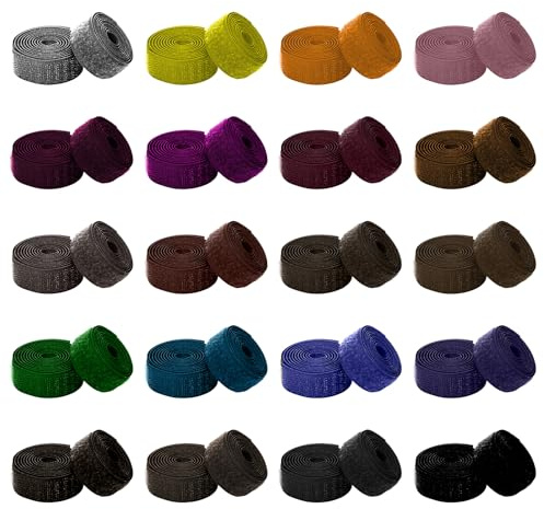 Nastro in per cucire, in , larghezza 20 mm, 40 m, chiusura in da cucire con forbici, nastro extra forte e nastro in , non autoadesivo (20 colori)