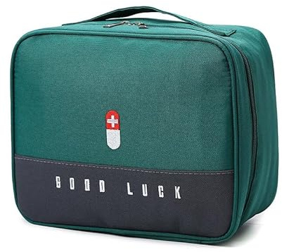 HUATEEN Botiquin de Primeros Auxilios,Kit de Primeros Auxilios de Viaje Bolsa Médica Portátil Auxilios Vacía Casa Primeros Impermeable para Oficina Hogar Deportes Viajes Camping Senderismo