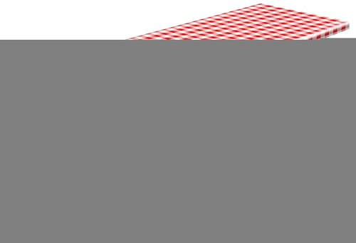 Mantel de mesa de picnic | Fundas de mesa de picnic con fundas de banco, protector impermeable en diseño de rejilla roja y blanca para patio, barbacoa, camping al aire libre