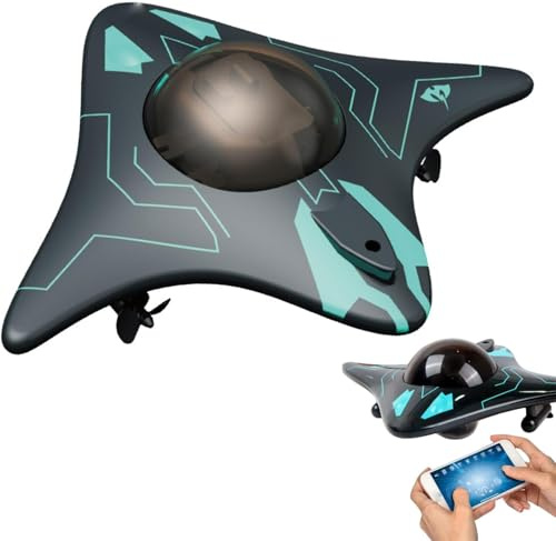 Drone sous-Marin avec caméra, RC sans Fil, stabilisé, LED, Transmission en Temps réel
