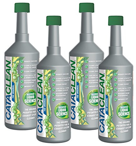 Cataclean Petrol Fuel & Exhaust System Cleaner 4 x 500ml | Fuel Additive, Catalytic Converter Cleaner, Valve & Injector Cleaner, Pre MOT Emissions Reducer, Supports Engine Performance