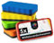 OfficeTree 6x Whiteboard Schwamm Magnetisch - 6 Farben - Whiteboard Reiniger entfernt Schrift und Zeichnungen - Schwamm für Whiteboard - Tafelwischer - Magnetschwamm