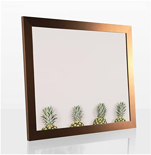Bonito Slimline Profil Bilderrahmen Posterrahmen 60x80 cm Kupfer Optik 80x60 cm Puzzlerahmen Diamond Painting mit Antireflex Kunstglas