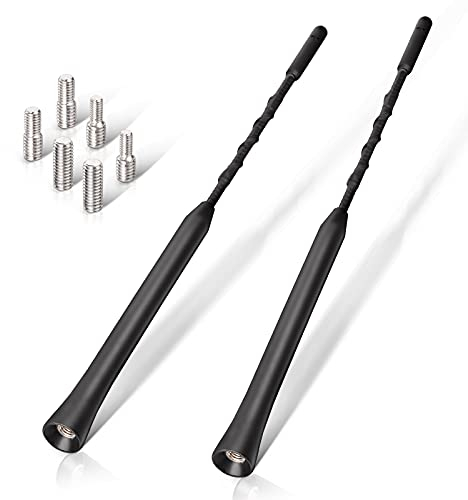Eightwood Autoantenne FM DAB Autoradio Antenne Dachantenne Auto 2 Stück 23cm Ersatzantennenstab Auto Antenne mit starker FM/DAB-Empfangsfunktion