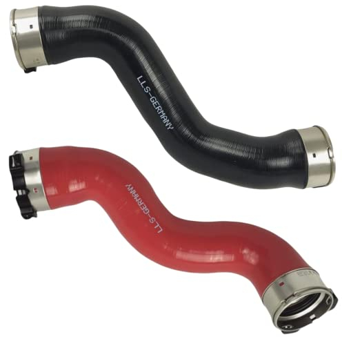 Yildiz 2x Turboschlauch Ladeluftschlauch Rot, Innendurchmesser 70/65 mm, EINBAUFERTIG! inkl. Dichtung und/oder Schlauchschelle, Kompatibel mit MB GLK X204 200CDI 220CDI 250CDI