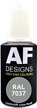 Alex Flittner Designs Lackstift RAL 7037 STAUBGRAU matt 20ml Reparaturstift Acryl Retuschierlack Reparaturlack Holz Metall Möbel Bad