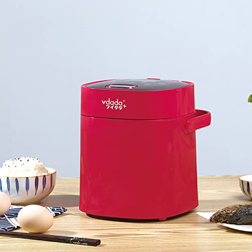 ZOOPX Cuociriso con Funzione di Mantenimento in Caldo del Vapore, Pentola Interna di qualità Premium a Cottura Lenta, Bollitore Elettrico per Il Riso, Creatore di Cereali, Yogurtiera,White-1.2L