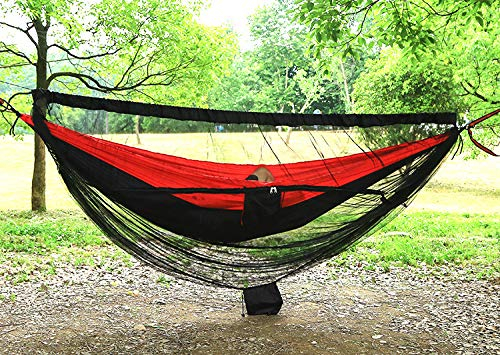 Camping-Hängematte mit Moskitonetz – ultraleichte Outdoor-Reisehängematten für 2 Personen für Camping, Wandern, Rucksackreisen