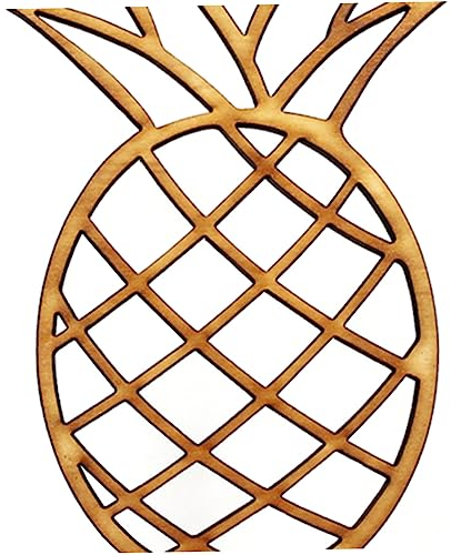 Abaodam Wooden Pineapple Cake Topper and Cupcake Toppers for Party Cake Decorations Tropical Dessert Accessories for and Celebration Supplies