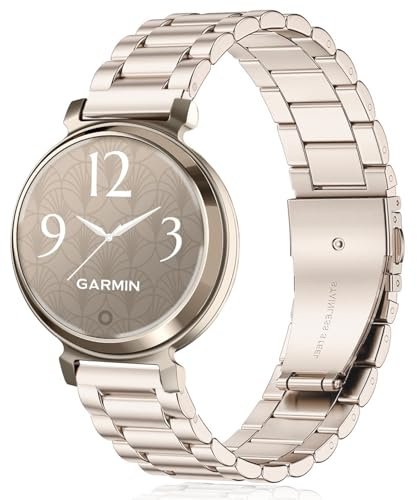 Issinlky Metallband för Garmin Lily 2, 14MM Armband i rostfritt stål för Garmin Lily 2 Damen