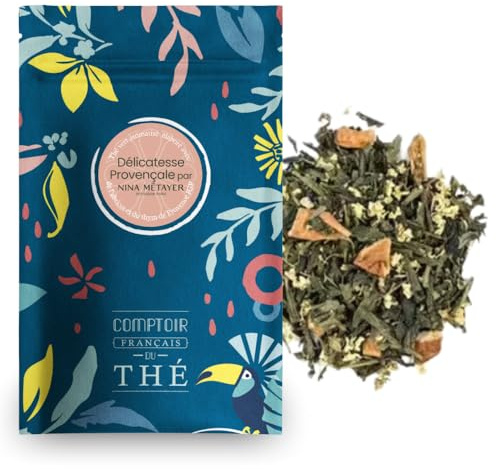 100g de Thé Vert Abricot Thym - Délicatesse Provençale | Abricot et thym de Provence IGP - Recette Nina Métayer, existe en glacé - En vrac, sachet zip refermable