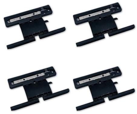 Attache rigide pour volet roulant manuel, volet roulant motorisé (1, Noir)