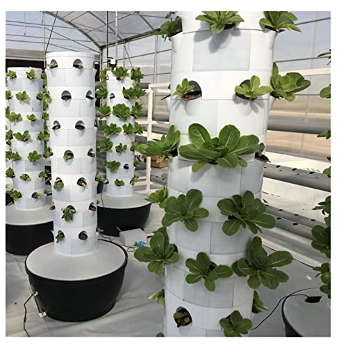 AUBEST Torre idroponica, di Coltivazione idroponica a Torre Verticale for Giardino Domestico e piantagione aeroponica Serra Interna Intelligente ad Alto rendimento