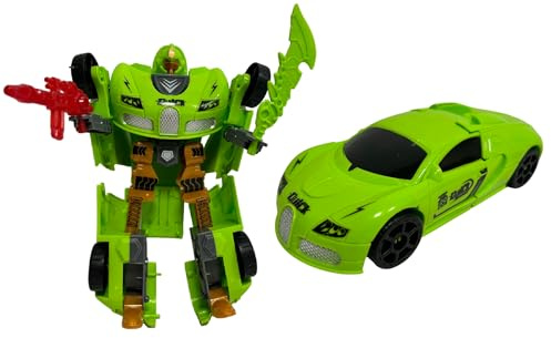 Roboter Transformierbarer Roboter Auto Sportwagen Auto umwandelbar in Roboter Auto Roboter Transformierbar Roboter Spielzeug für Kinder Roboter Transformable Auto Transform Bot Mech, verschiedene