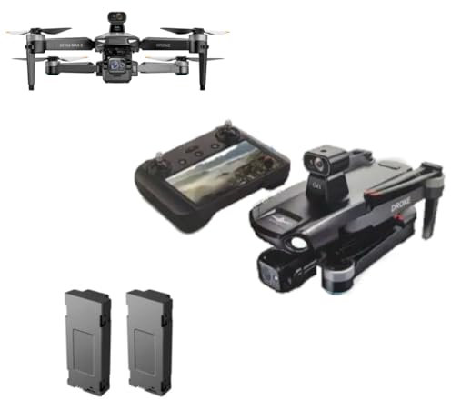 KF PLAN Drone KF104Max2 télécommande avec écran tactile caméra stable 4k (réel) HD drone professionnel WIFI distance aérien 6km 90 minutes de vol (2 batteries)
