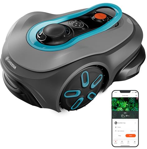 Gardena smart SILENO Free Set 750 m² Mähroboter, kabellos, für Rasenflächen bis 750 m², LONA Intelligence, ohne Begrenzungskabel, leiser Betrieb, intelligenter Mäher mit App Steuerung (19924-47)