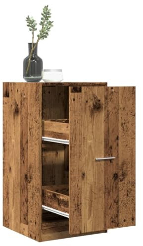 AJJHUUKI Outdoor-Möbel-Apothekerschrank Altes Holz 40x41x77,5 cm Holz-Möbel