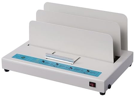 Thermobindemaschine für Dokumente - A4 Elektrische Heißschmelzbindemaschine mit einstellbarer Zeit und 50 mm Bindungsstärke, PTC-Keramikheizung, eingebautes Kühlgitter - Ideal für Verträge