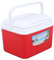 Tragbare Auto-Kühlbox, 5 L, Große Kapazität, Isolierte Hartkühlbox mit Griff, Multifunktionale Eisbox für Zuhause, Auto, Outdoor (Rot)