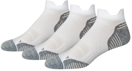 Amazon Essentials Hombre Calcetines para Correr de Corte Bajo de Rendimiento Atlético, Acolchados con Lengüeta en la Parte Trasera, Soporte para el Arco, Control de la Humedad