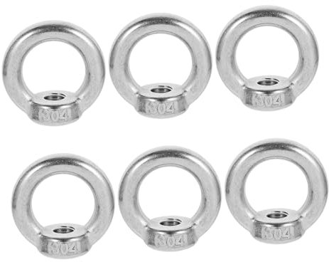 KONTONTY 6Pezzi Dado Ad Anello Inossidabile per Fissaggi Sicuri per Accessori Kayak e Progetti Teloni Impermeabili