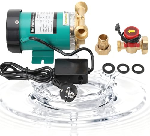 CDZHLTG Pompa di aumento della pressione da 120 W, Pompa Booster per Aumento Pressione Acqua per Doccia, Irrigazione Giardino, Lavatrice, Modello 20GR-15, 25 l/min
