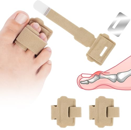 Fefod Raddrizzatore per Dita a Martello, 2 Pezzi Stecca per Dita Piegate per Donne & Uomini, Tutore Separatore Dita Piede, per Correggere le Dita a Martello, Dita Rotte, Dita Storte e Dita Sovrapposte