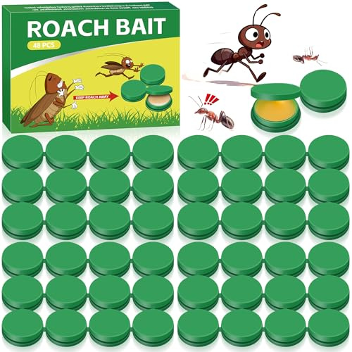 Kakerlaken abwehrmittel Gel - Kakerlaken für den Innenbereich, geeignet für Schaben, Brotkäfer, Heimchen im Haus (48pcs)