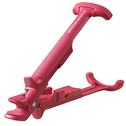 Supporto antiscivolo per piatto caldo per forno, friggitrice ad aria e microonde, resistente al calore, in ABS con manico ergonomico