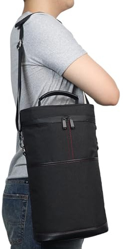 Sac de transport pour refroidisseur de vin - Sac de transport isotherme pour protéger les bouteilles de vin - Porte-vin portable - Sac de transport de protection pour les fêtes de restaurant
