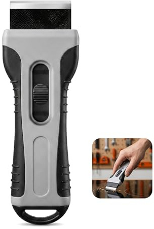 Multi-Surface Scraper Tool, Effortlessly Cleans Stubborn Residue, Paint, and Stains from Glass, Ceramic Cooktops, Ovens, Tiles, Windows, and Hobs