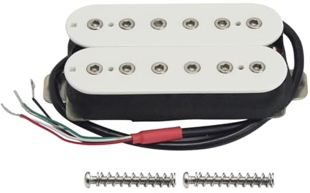FLEOR Alnik 5 Überdrehter offener Stil Humbucker-Tonabnehmer Doppelspulen-Humbucker-Hals-Tonabnehmer für E-Gitarre -Weiß