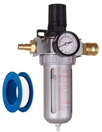 Druckluft Filter 5UM Wartungseinheit Druckminderer Regler für Kompressor Schnellkupplung