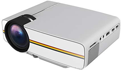 LIUXIUER Proyector Proyector Cine En Casa Proyector HD Proyector De Micro Hogar LED 1080 Decodificador Proyector De Entretenimiento para Juegos De Entretenimiento Fiestas Al Aire Libre,Negro