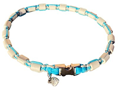 Pfoetchen-Welt Premium EM-Keramik Halsband für Hunde aus Trendmaterial Paracord. Schmuckhalsband für Hunde. Infotelefon 017682042883