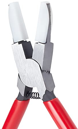 SUNNYCLUE Pinze A Becchi Piatti in Gomma da 5.59 Pollice Doppia Ganascia in Nylon Mini Pinze di Precisione Filo per Perline Strumenti per Gioielli per Gioielli Fai-da-Te Riparazione Progetti Hobby