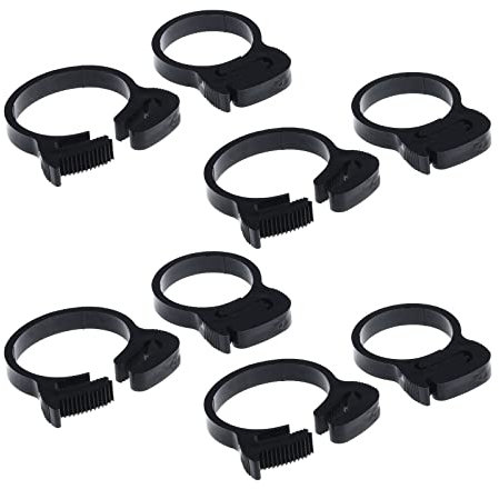 Double Gripping Nylon Hose Clamps, Snap Grip Nylon Plastic Hose Clamps (31.5-34mm ( 1.25inch ), 12pack)