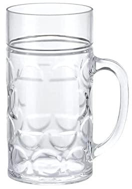 NOBRIM Tasse gobelet Verres Grande bière Tasse en Plastique Boissons Tasses ménage Bar Accessoires Grande capacité 1l