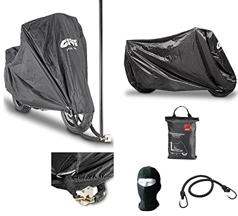 Compatible con KYMCO Agility 125 Funda Moto Funda Scooter GIVI S202 Universal 210D Oxford Poliester Impermeable Funda para Moto Scooter 205X125>100X70>95 Antipolvo