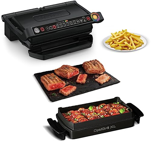 Tefal GC7248 OptiGrill+ XL mit Snacking & Baking 2000 Watt 9 Programme Antihaft