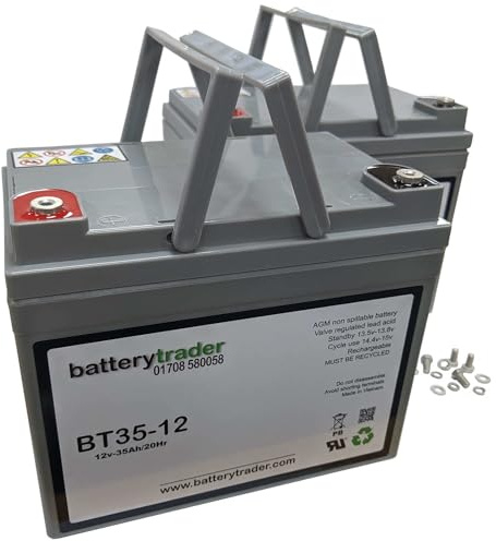 BatteryTrader® battery compatible with Pride Revo 3 Revo 4 Mobility Scooter replacement batteries