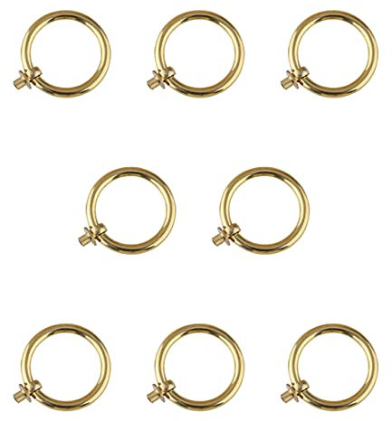 Der alte Griff, Vintage-Schubladengriffe, Retro-Messing-Möbel-Türgriff, 8 Stück, antiker Messing-Ring-Zuggriff, Küchenschränke, Kleiderschrank, Schublade, Möbelbeschläge, Retro-Stil, kleiner Zugring (