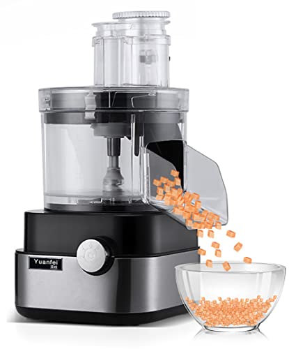 Cortadora eléctrica de cubos de verduras, cortadora de verduras multifuncional de 15 kg/h, cortadora de patatas y zanahorias de 600 W, para todo tipo de verduras y frutas (excepto Dr.
