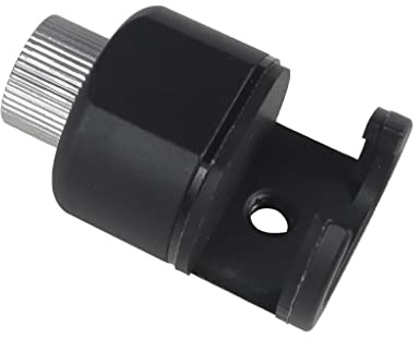 NovelGoal Abrazadera de soporte ajustable de aleación de aluminio, adaptador universal de montaje de rosca de 1/4 pulgadas para conector de clip de teléfono, trípode, tablet, mini perilla, accesorios