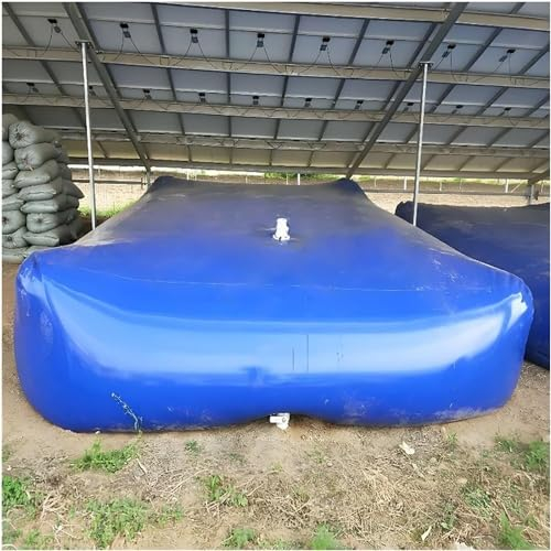 RUTAVM Wasseraufbewahrungsbeutel, Wasserblasen-Aufbewahrungsbehälter for LKW-Ladeflächen/Camping/Wohnmobile/Schwimmbäder, Wasserauffangsysteme tragbar(500L/0.8 * 1.25 * 0.5M)