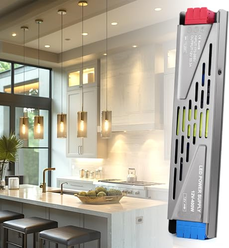 BRIMETI Trasformatore 220V 12V Alimentatore 400W LED Driver 33.3A Transformer AC 220V a DC 12V Netzteil Interruttore Trasformatori Tensione Bassa Costante Alimentatoredi Bassa per Strisce LED