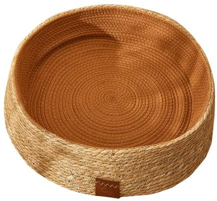 Katzenkorb Bett | Rattan-Gewebe Haustiermöbel Katzenbett Korb Nest - Weiden-Hundebett Katzenkorb Katzenkratzbrett für Indoor-Katzen Katze Schlafen Spielen Ausruhen